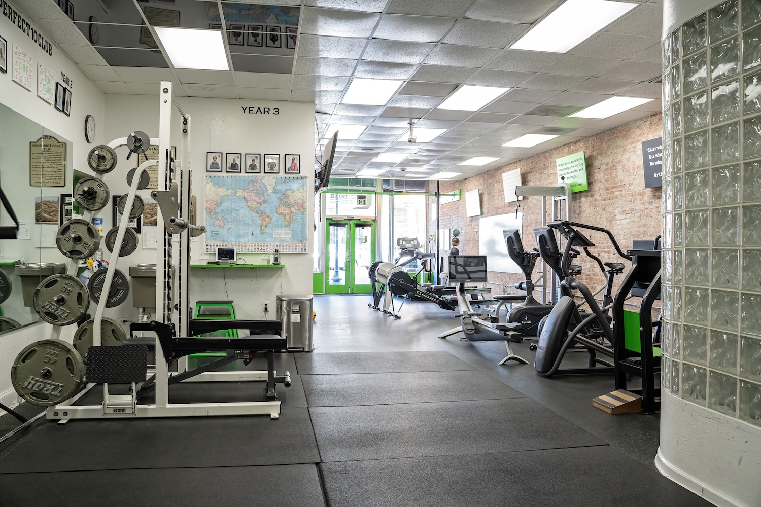 Green Door Fitness weights area