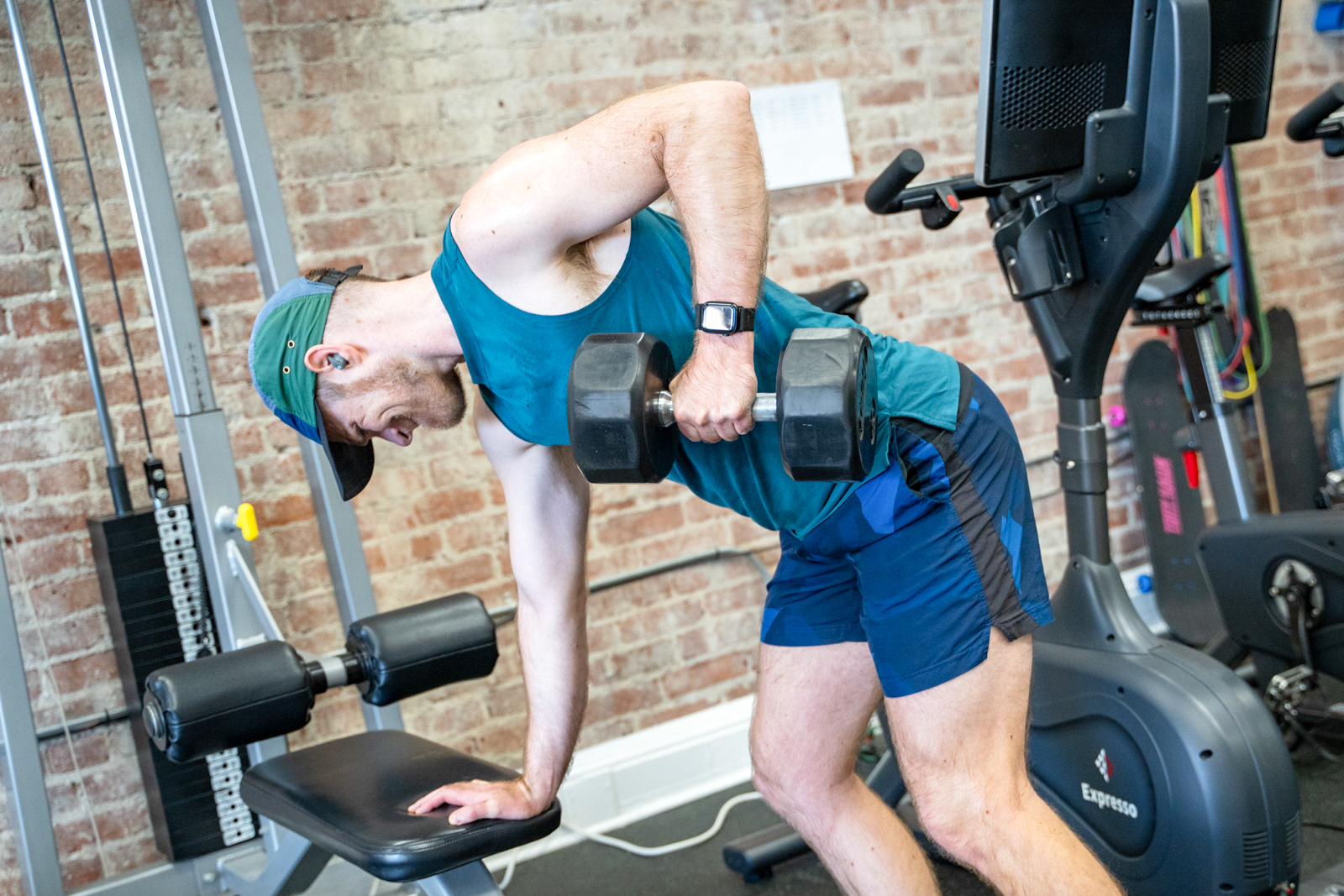 Strength training at Green Door Fitness